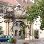 Wiener Neustadt: The entrance to the former palace of the Bishop of Wiener Neustadt.